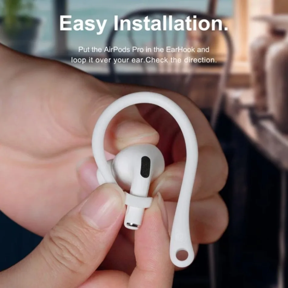 Ganchos Silicona AirPods Pro Deportivos Antigolpes - imagen 3