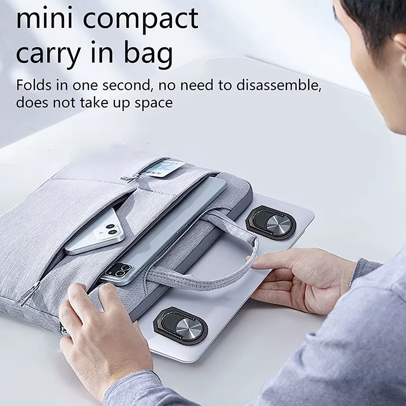 Soporte Portátil Plegable – Altura Ergonómica MacBook iPad PC - imagen 4
