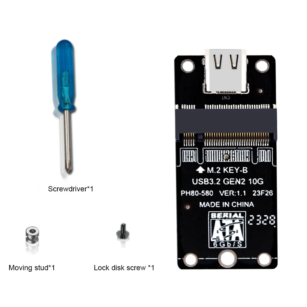 Adaptador NGFF M.2 SATA a USB-C 3.2 JMS580 - imagen 3