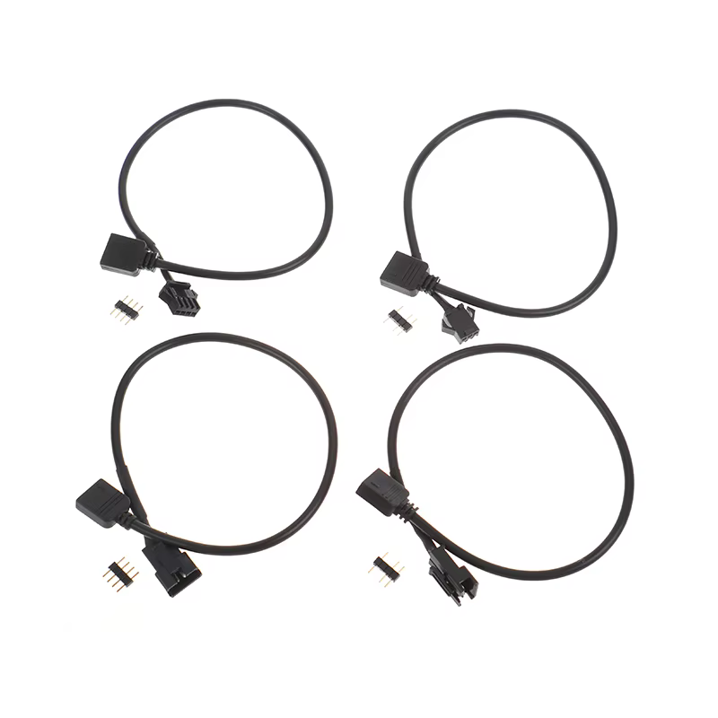 Cable RGB instalado en un sistema de ordenador