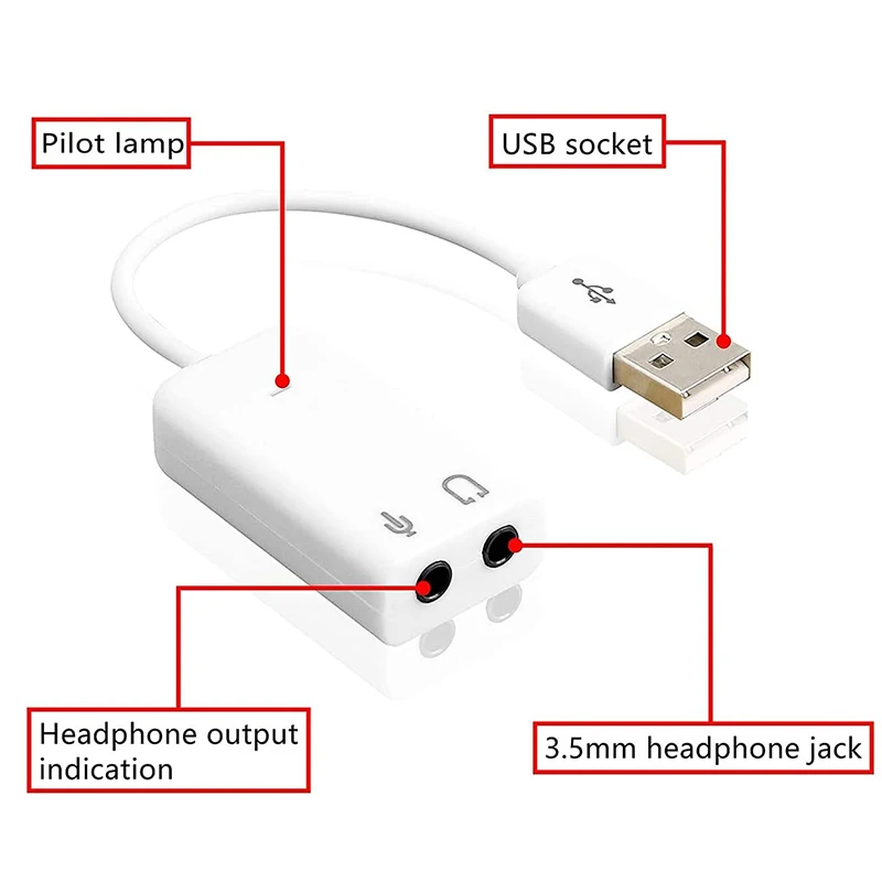 Conector USB tipo A y salidas 3,5 mm