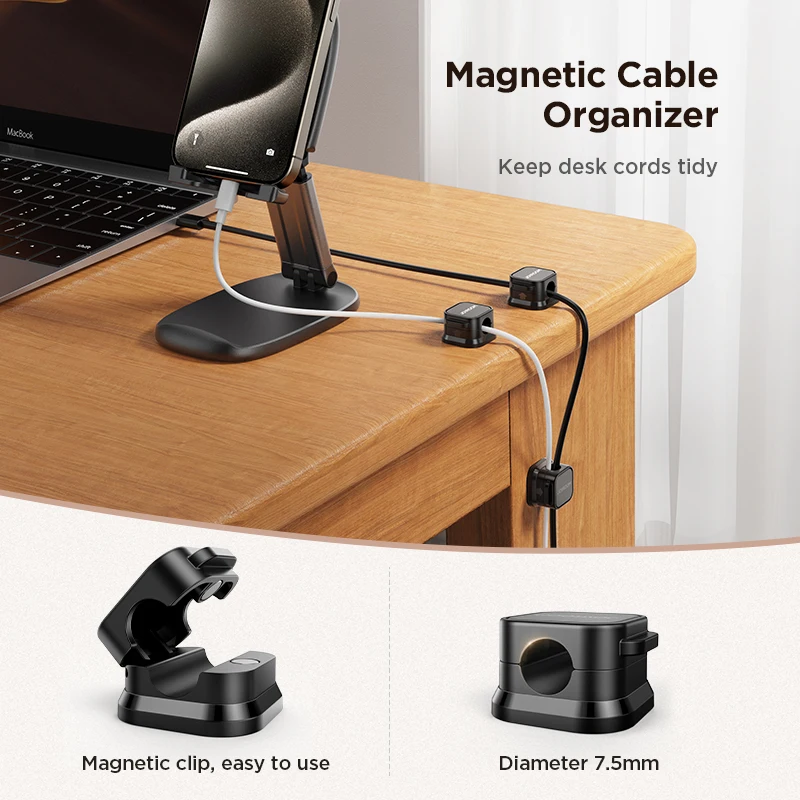 Joyroom Clip Magnético Organizador Cables Adhesivo - imagen 3