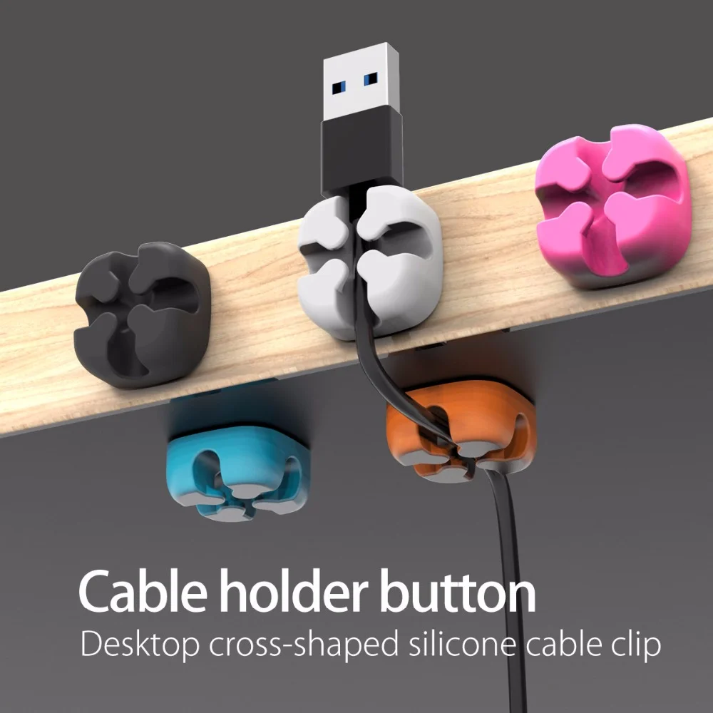Organizador Cables ORICO Silicona Escritorio - imagen 2