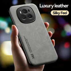 Honor Magic 6 Pro Funda PU Lujo con Soporte Coche Magnético