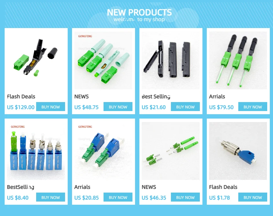 Kit de piezas connector fiber optic