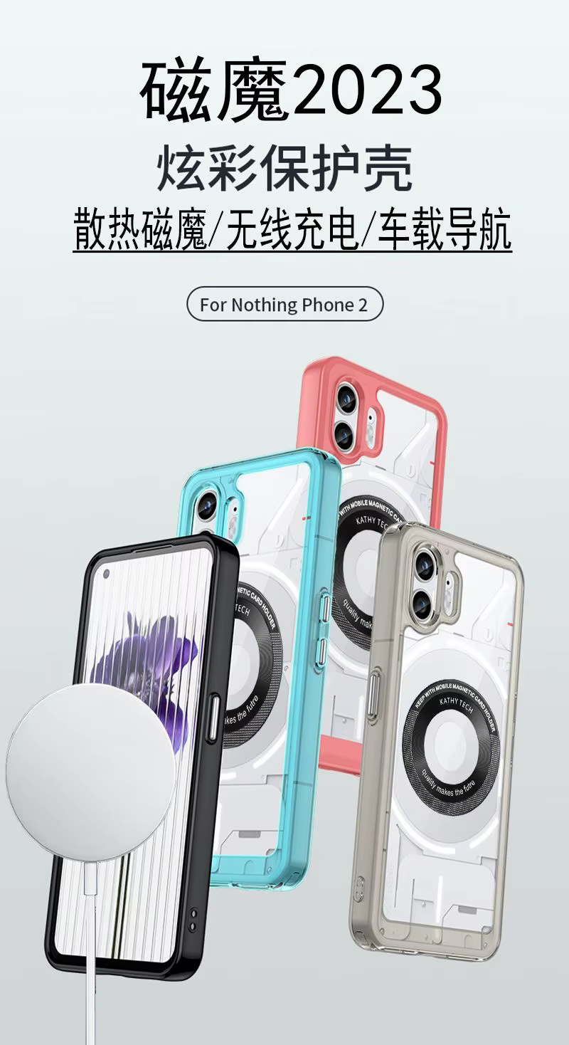 Funda transparente magnética para CMF Phone 2 Pro
