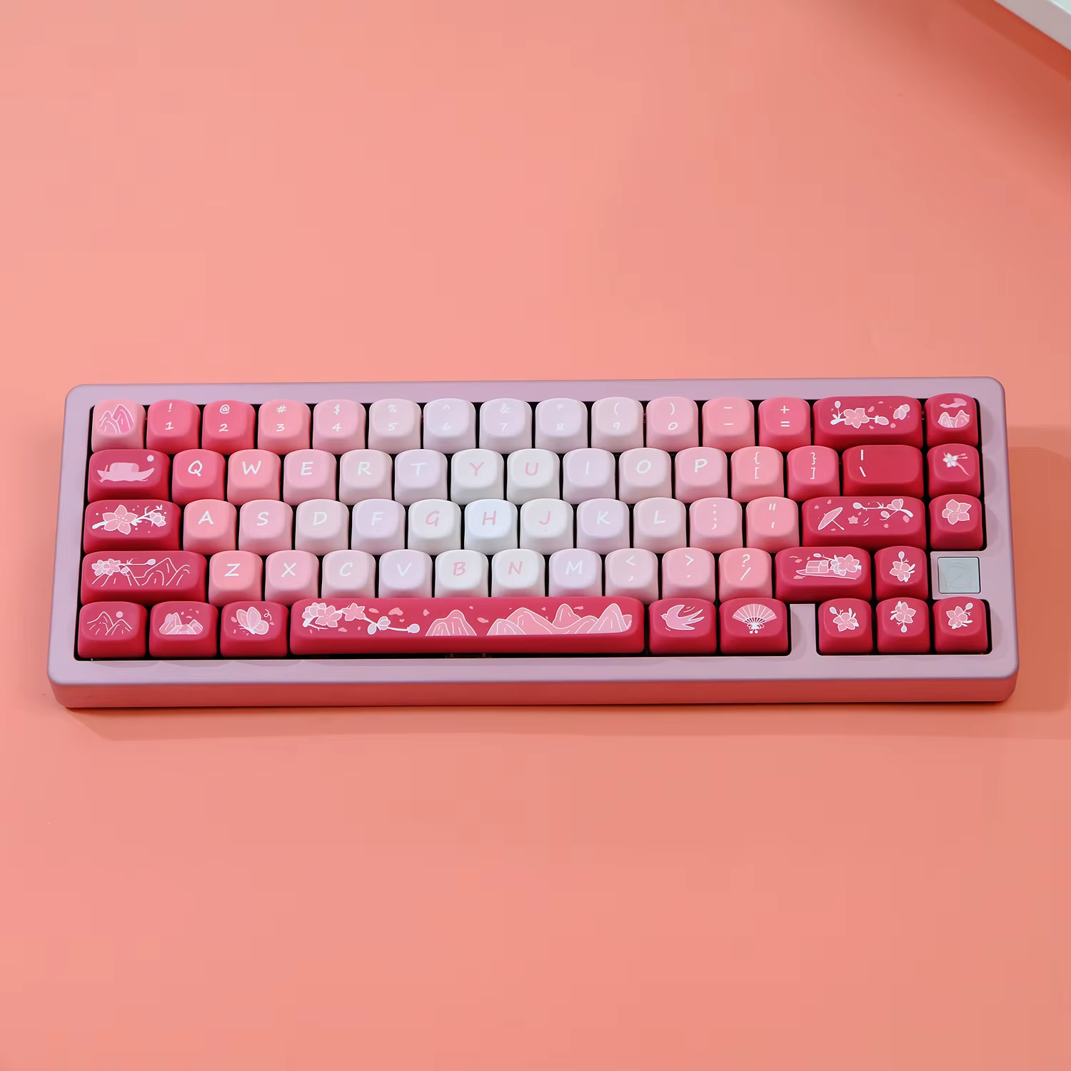 Kit completo de teclas con gradiente peach
