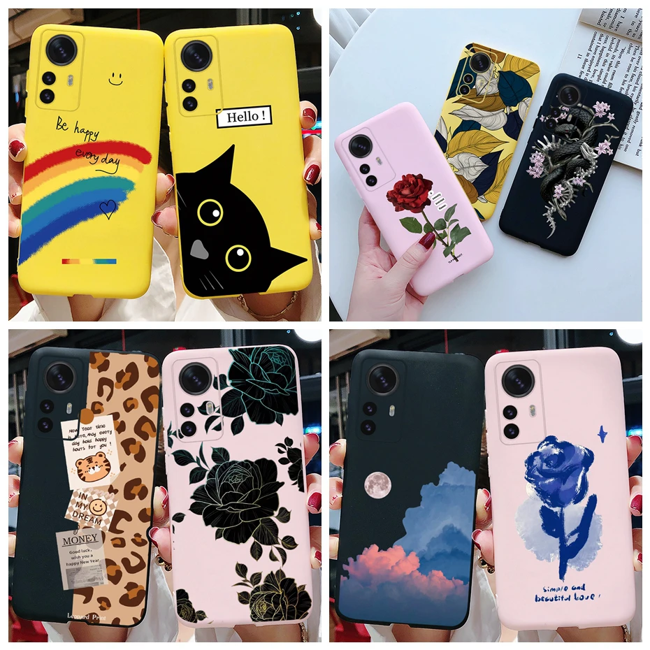 Funda Silicona Xiaomi 12 Lite Estampado Floral Antigolpes Protectora - imagen 4