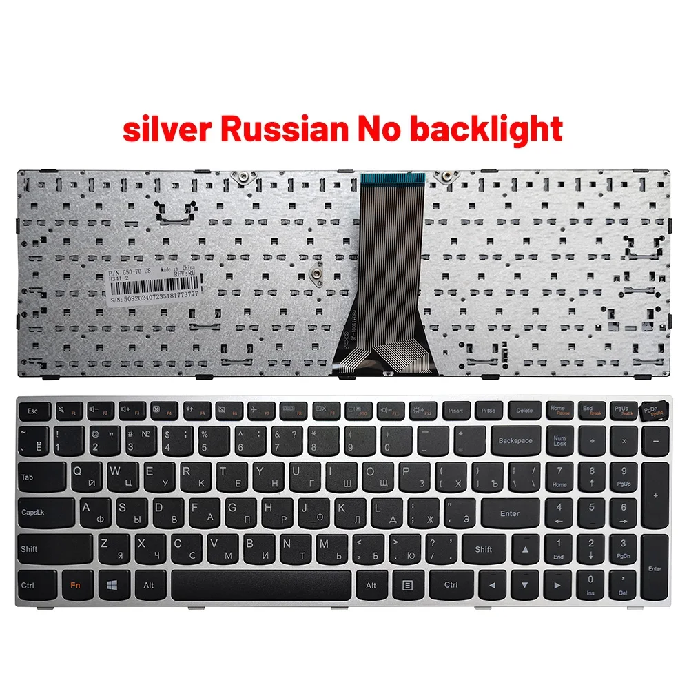 Teclado compatible con Lenovo IdeaPad en color negro