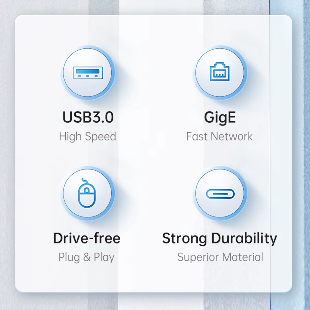 Detalle de puertos USB 3.0