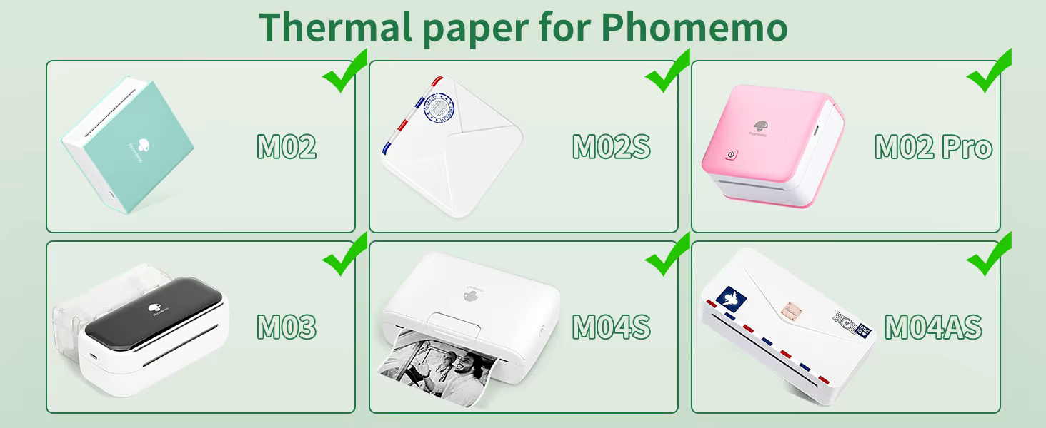 Almacenamiento adecuado del papel adhesivo Phomemo