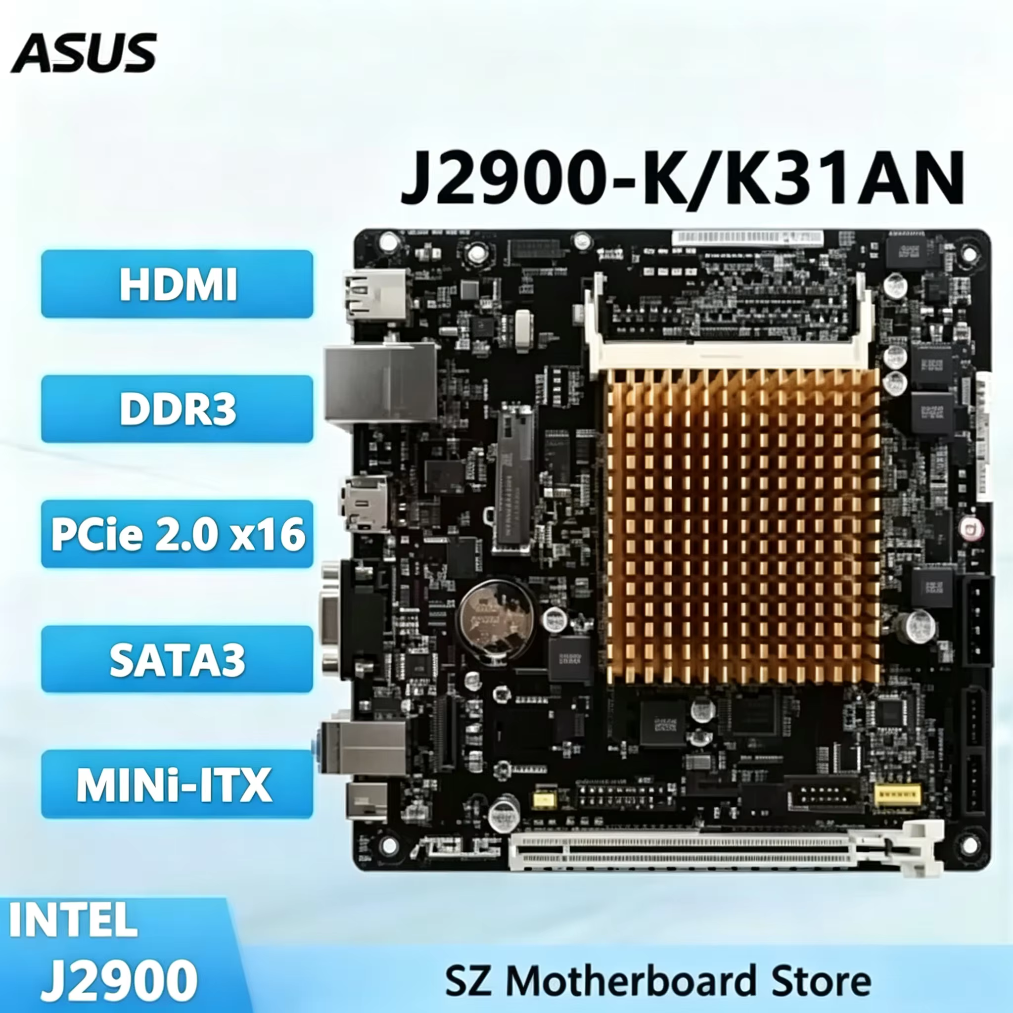 ASUS J2900-K/K31AN – Placa Base Mini-ITX con CPU Integrada - imagen 5