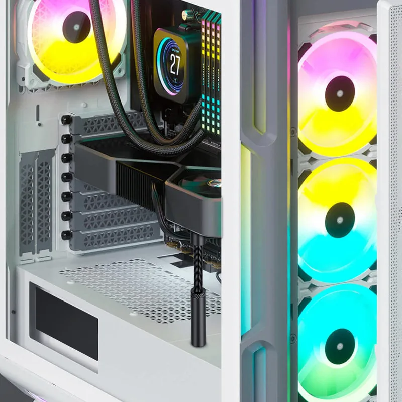 Soporte de GPU vertical giratorio de aluminio antidescenso con base - imagen 2