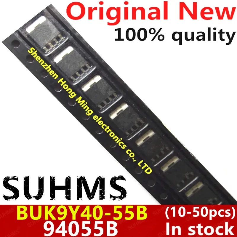 Conjunto de chips BUK9Y40-55B vista frontal