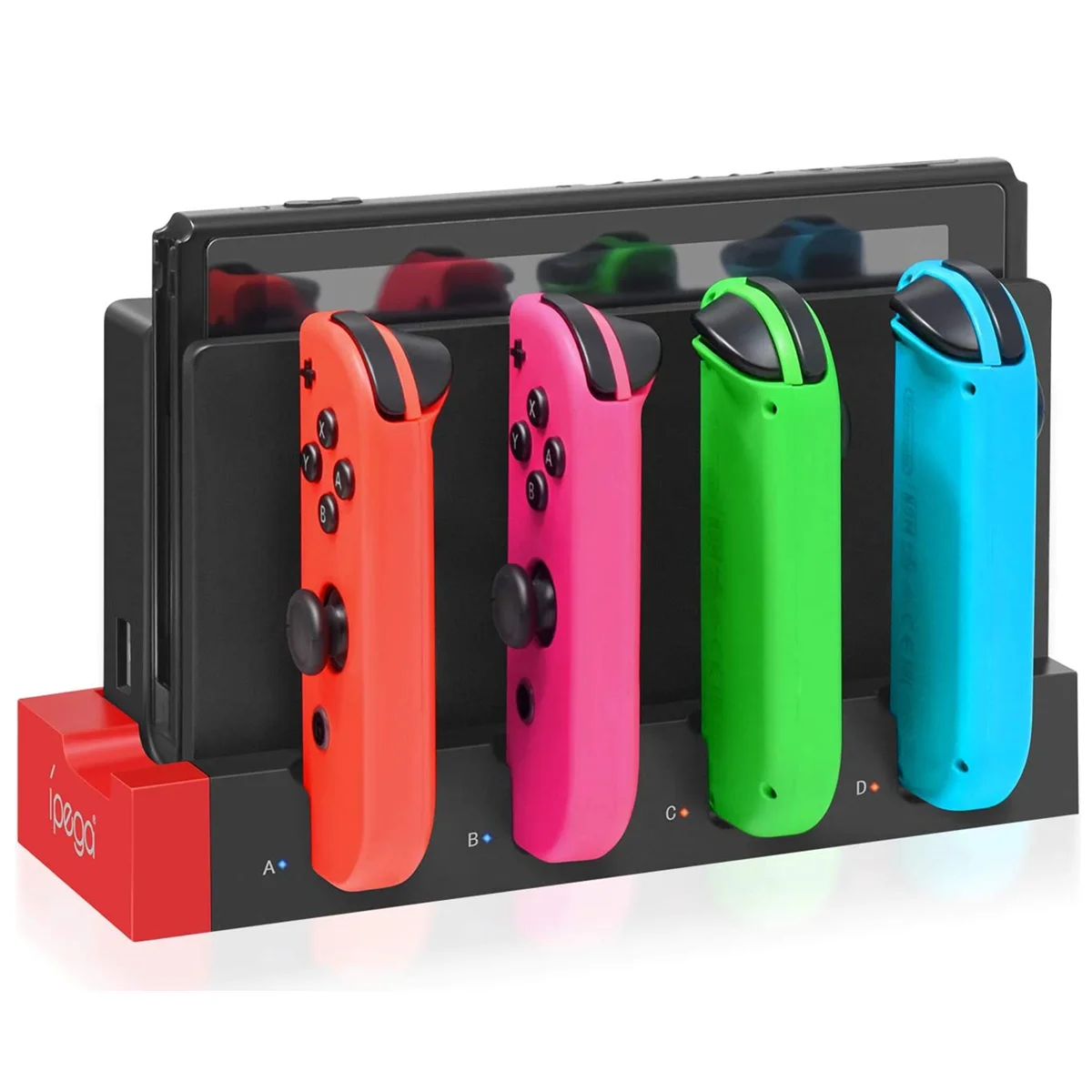 Base de Carga IPEGA PG-9186 para Nintendo Switch y OLED – 4 Mandos - imagen 2