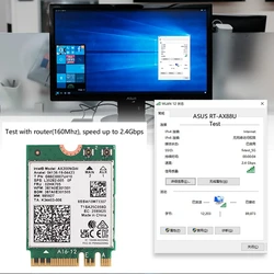 Adaptador M.2 a PCIe para WiFi 6 AX200/9260NGW AX210 - Bluetooth 5.3