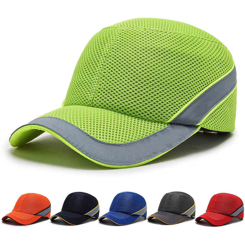 Gorro de seguridad rojo con carcasa ABS