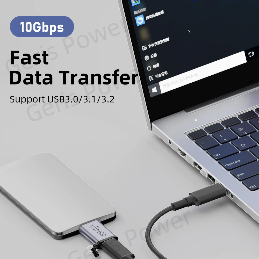 Adaptador USB-C a Micro USB 3.0 – Velocidad 10Gbps - imagen 2