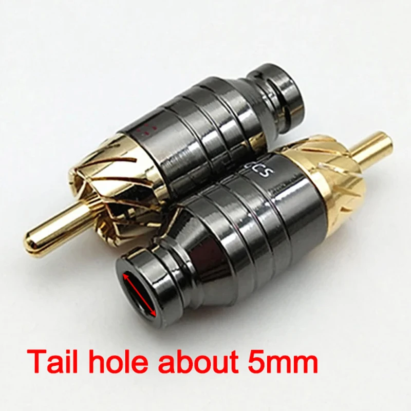 Conector RCA de soldadura chapado en oro para audio altavoz - imagen 5