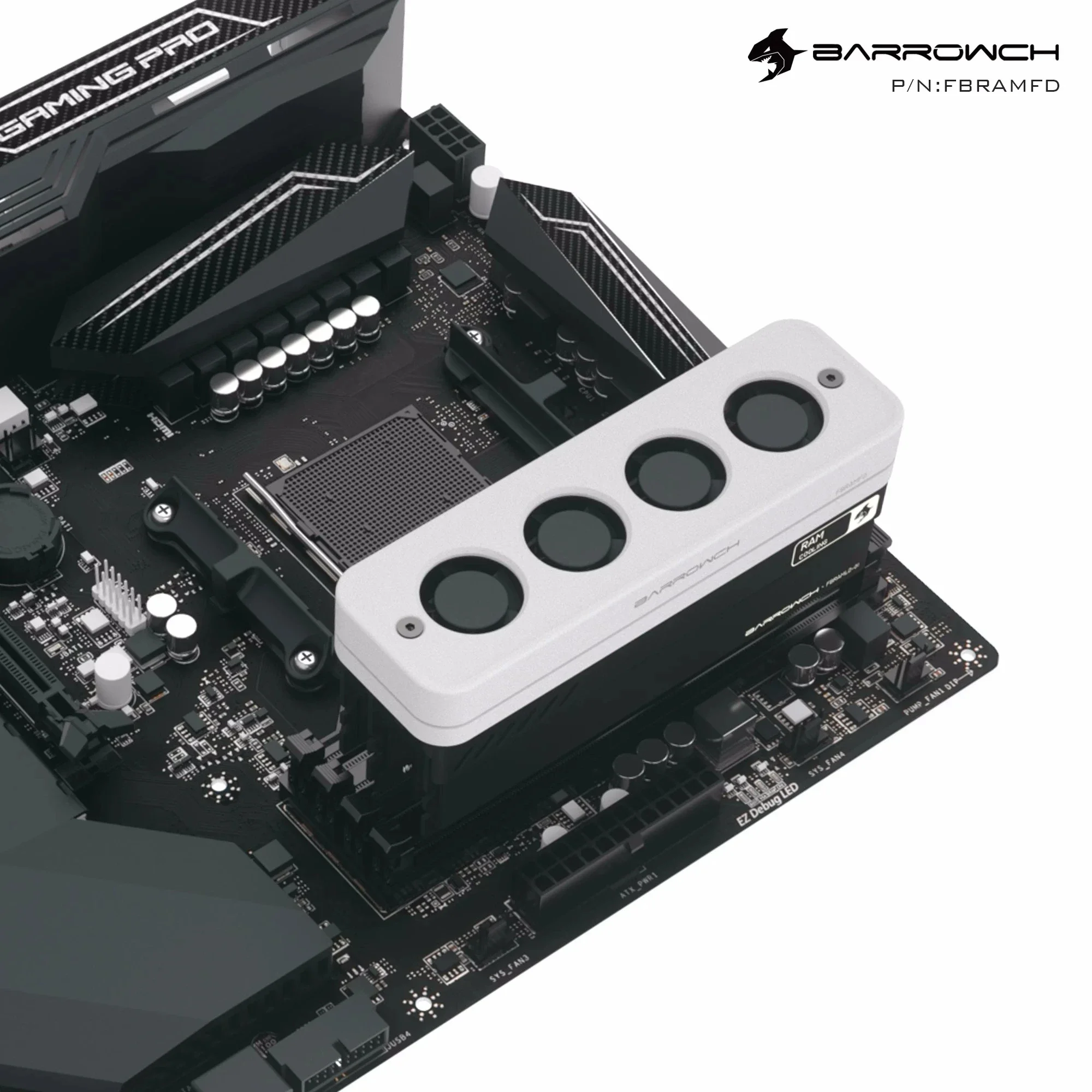 Disipador RAM DDR5 Barrowch – Refrigeración Activa con Ventilador - imagen 2