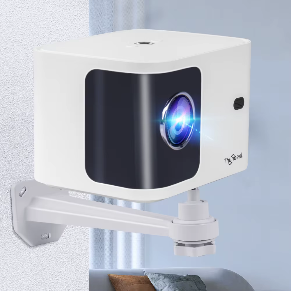 Ejemplo de instalación en techo con proyector encendido