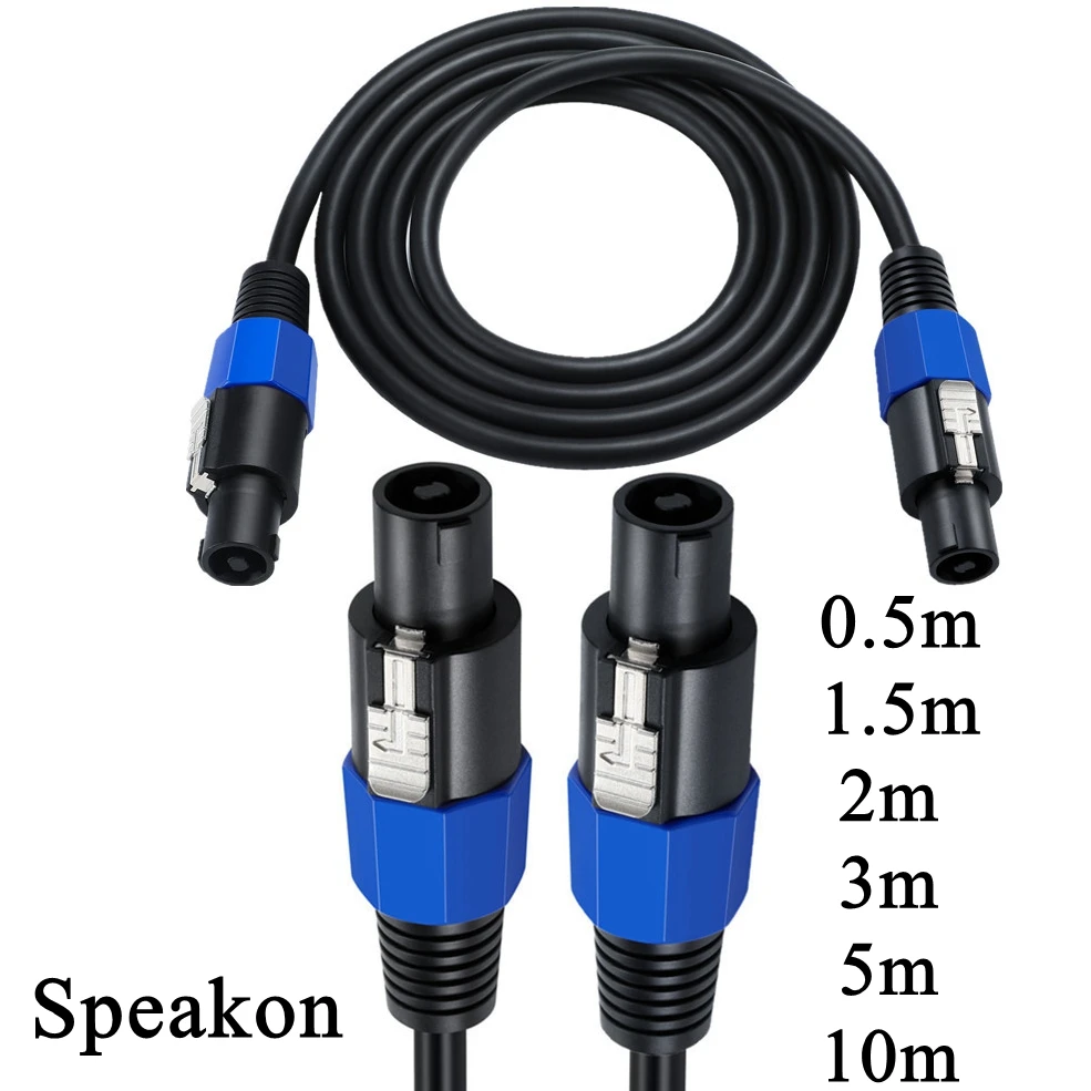 Cable Speakon Macho a Macho – 5m, Profesional con Bloqueo Anti-Giro - imagen 2