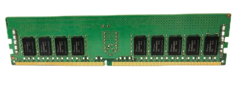 Memoria RAM Hynix vista lateral con etiqueta técnica