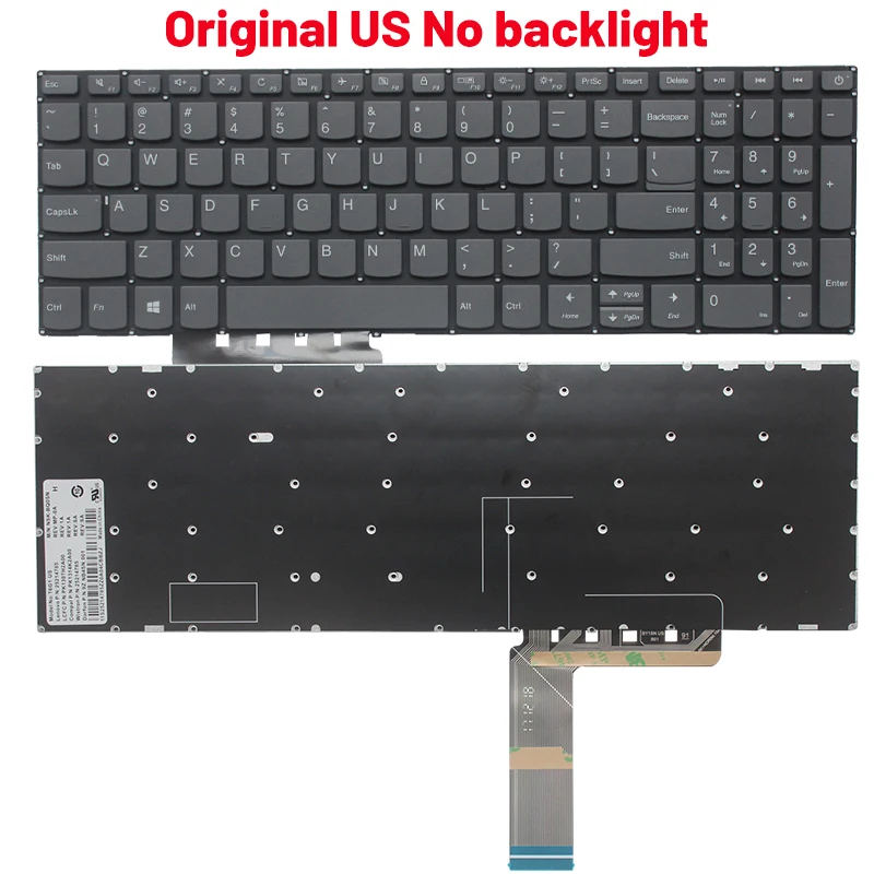 Detalle del teclado nuevo