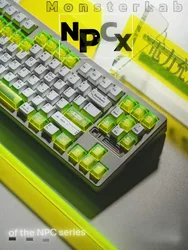 Teclas PBT Cherry Gaming Perfil Fluorescente Verde Antidesgaste