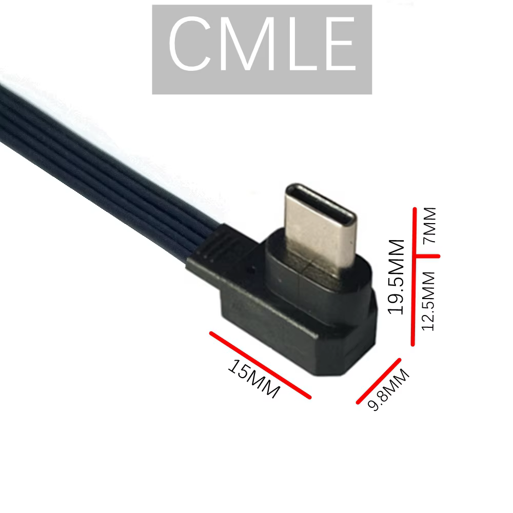 Cable USB-C plano enrollado