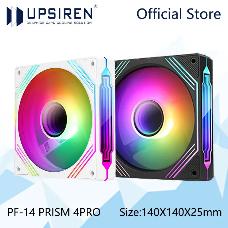 UPSIREN PF-14 PRISM Ventilador PC ARGB PWM Silencioso - imagen 3