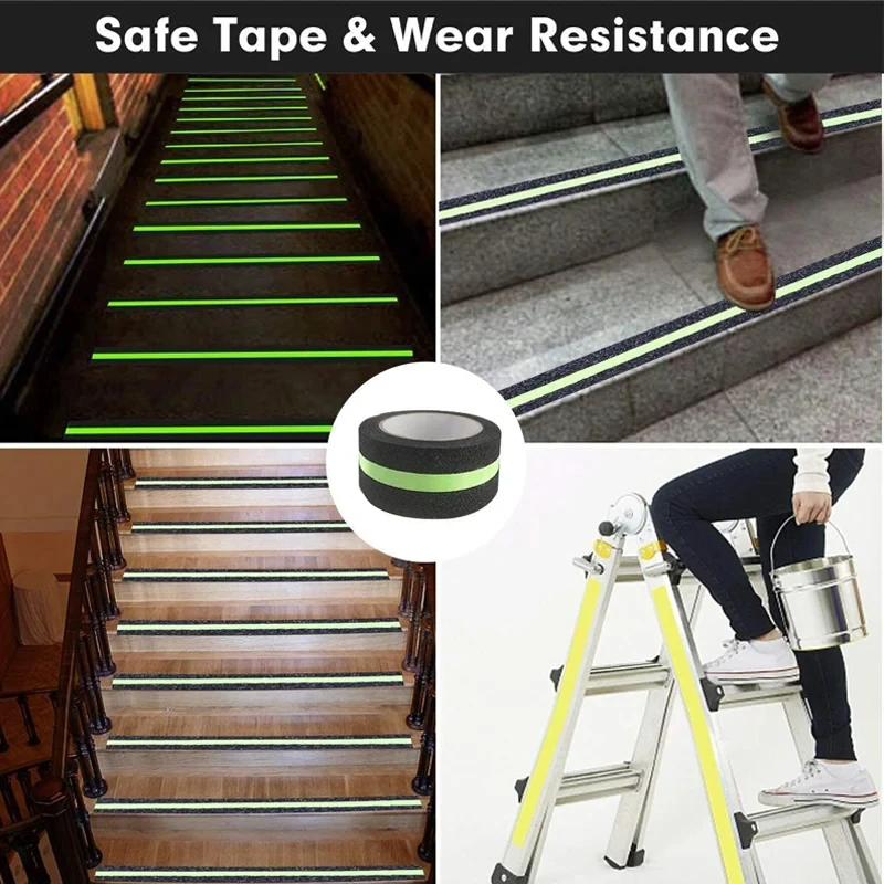 Aplicación sencilla de la cinta de seguridad para escaleras