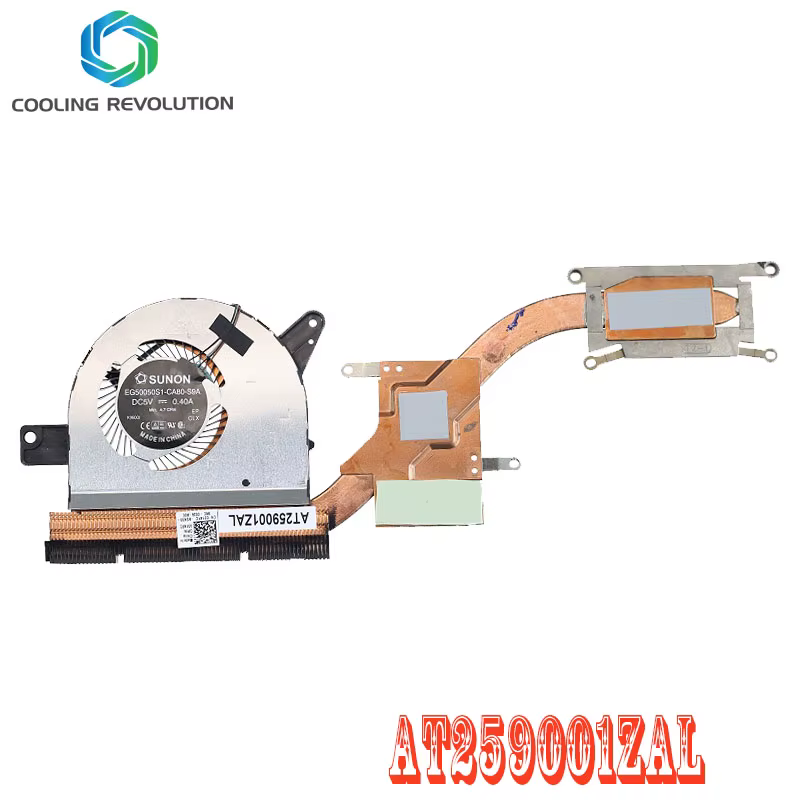 Ventilador disipador de calor CPU Dell Latitude E5580 vista frontal