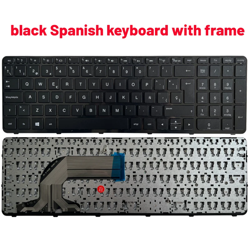 Teclado negro layout Reino Unido