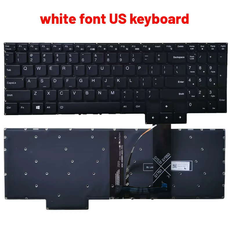 Vista del teclado desmontado