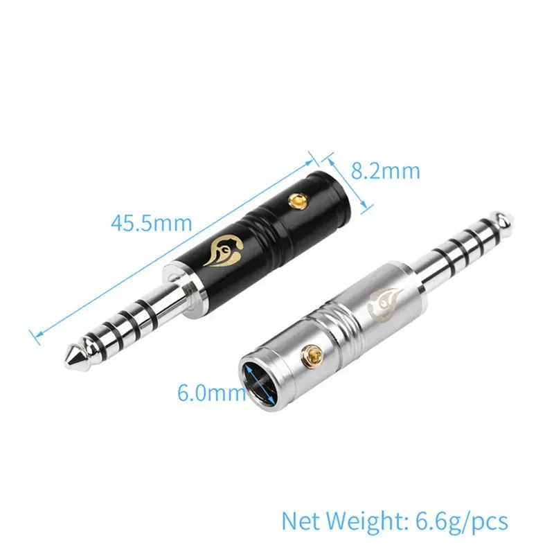 Jack 4.4mm Balanceado Macho Oro Rodio Conector Auriculares - imagen 2