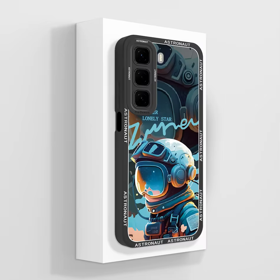 Detalle del acabado suave y el diseño decorativo de la carcasa