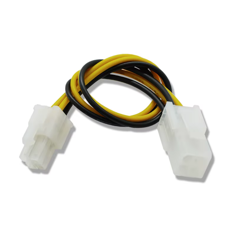Cable de extensión ATX 4 pinos macho para hembra conectado a la fuente