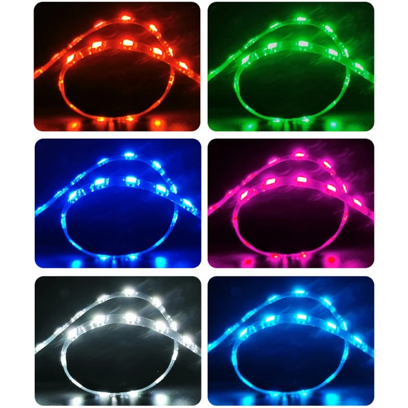 Coolmoon Tira LED RGB ARGB 4 Pines – Iluminación para Placa Base PC - imagen 5