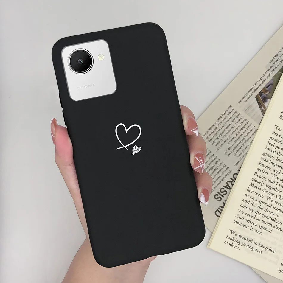 Funda negro mate para Realme C30/C31