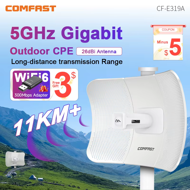 COMFAST CPE 5GHz Punto de Acceso Exterior Largo Alcance - imagen 4