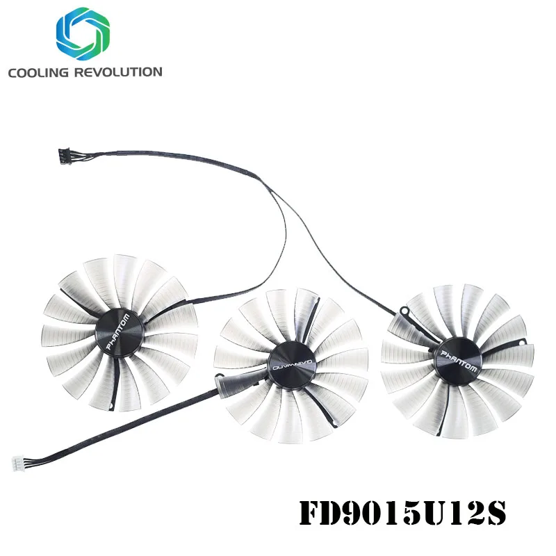 Ventilador FD9015U12S instalado en una tarjeta GAINWARD RTX2080S