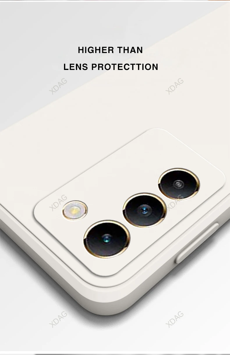 Comparación de la funda con el teléfono sin protector