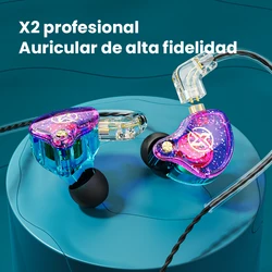 X2 Pro Auriculares HiFi con Cable Desmontable y Cancelación de Ruido