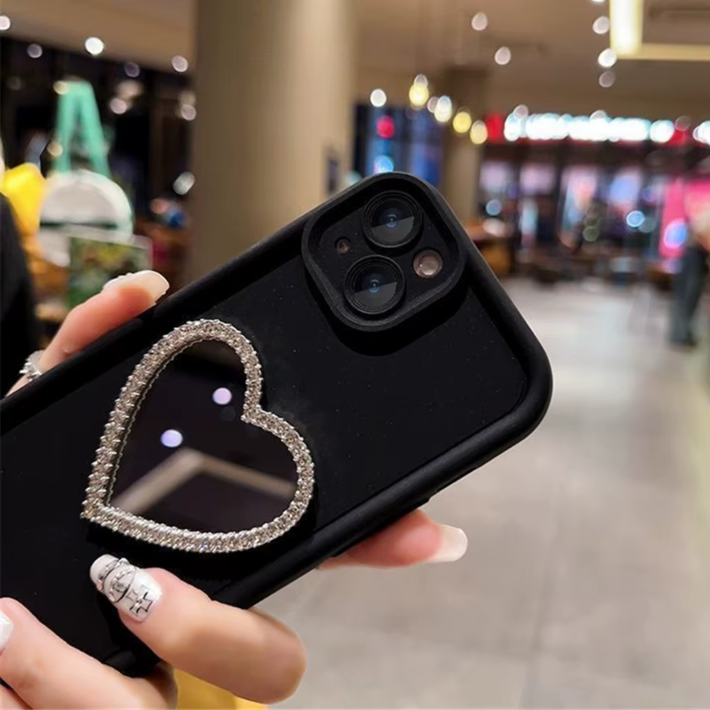 Funda Antigolpes con Espejo Xiaomi POCO – Diseño Corazón - imagen 3