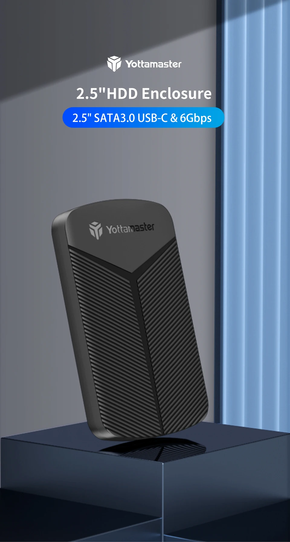 Funda HDD Yottamaster con protección