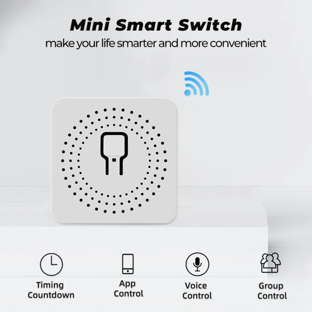 Diseño compacto del interruptor EWeLink para cajas de mecanismo