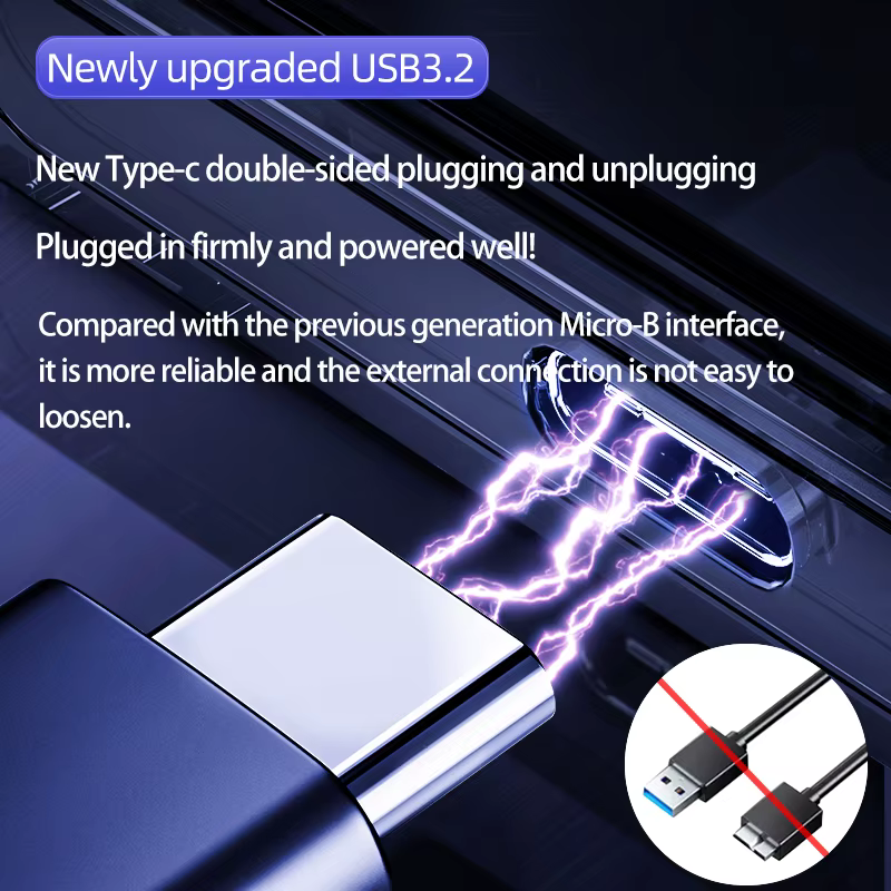 Caja Externa ORICO HDD 2,5″ SATA USB-C – Diseño Cyberpunk - imagen 3