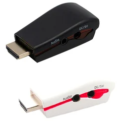 Adaptador HDMI a VGA para Portátil, Monitor y Proyector