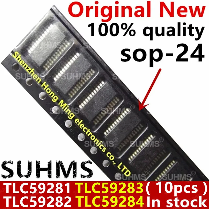 Vista superior del chip TLC59281